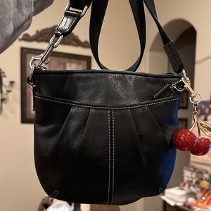 Coach vintage crossbody Black Leather Shoulder Bag